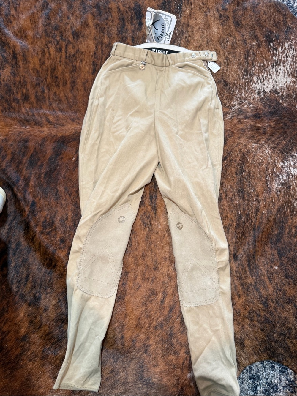 PIKEUR The Winner Knee Patch Breeches 26L Riding Pants New W/ Tags Horse Read
